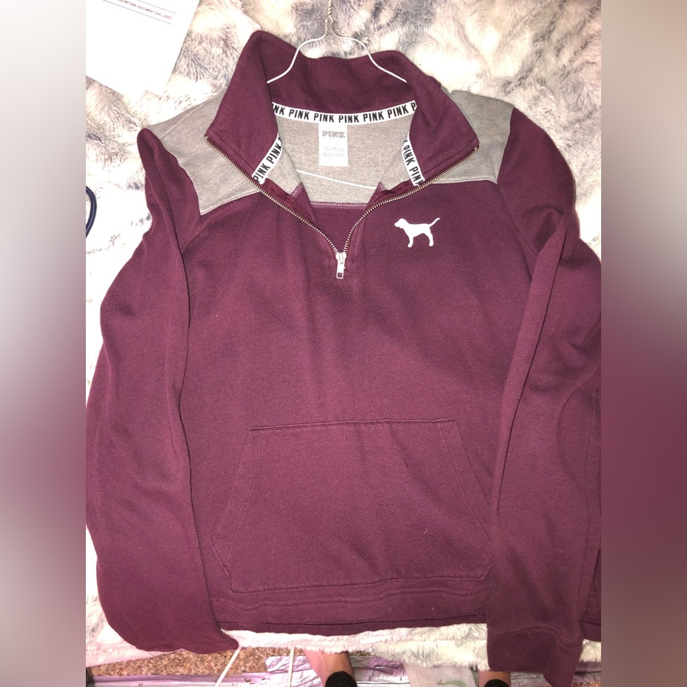Zip up PINK hoodie